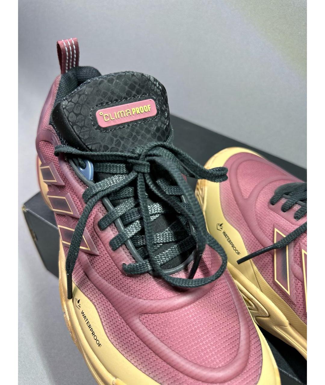 ADIDAS Бордовые резиновые низкие кроссовки / кеды, фото 2