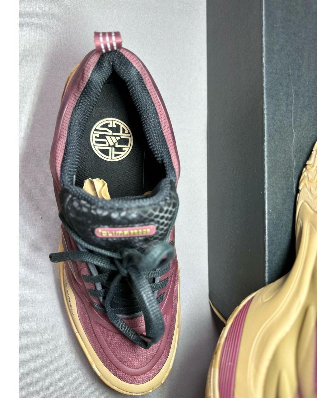 ADIDAS Бордовые резиновые низкие кроссовки / кеды, фото 6