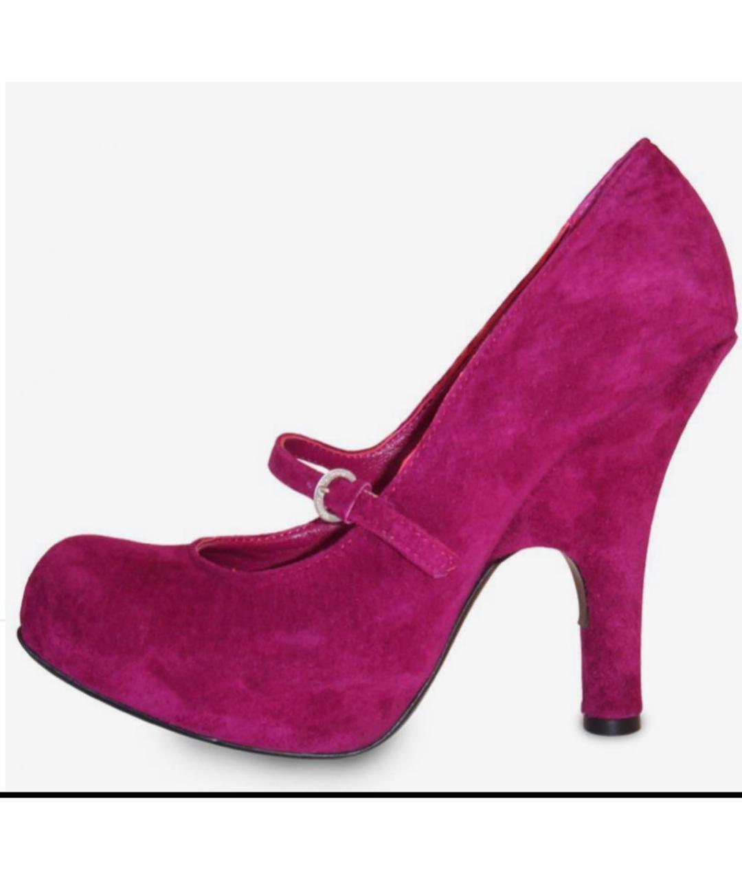 VIVIENNE WESTWOOD Розовые замшевые туфли, фото 5