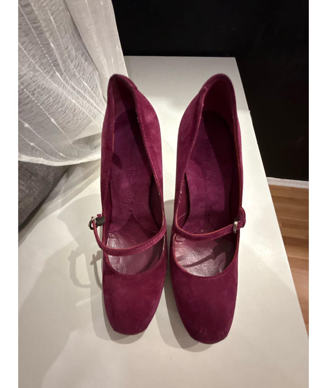 VIVIENNE WESTWOOD Розовые замшевые туфли, фото 3