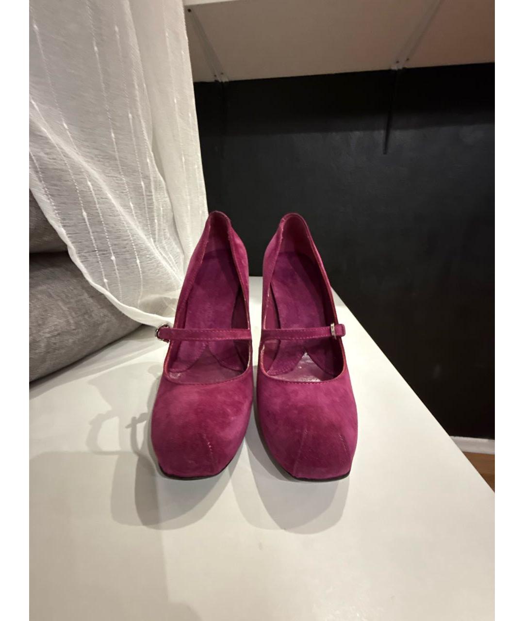 VIVIENNE WESTWOOD Розовые замшевые туфли, фото 2