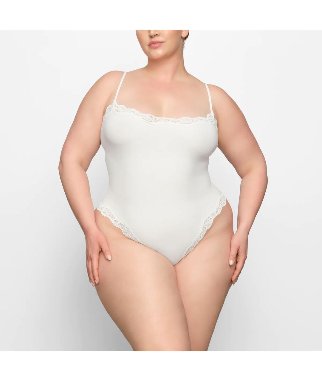 SKIMS Белое боди, фото 2
