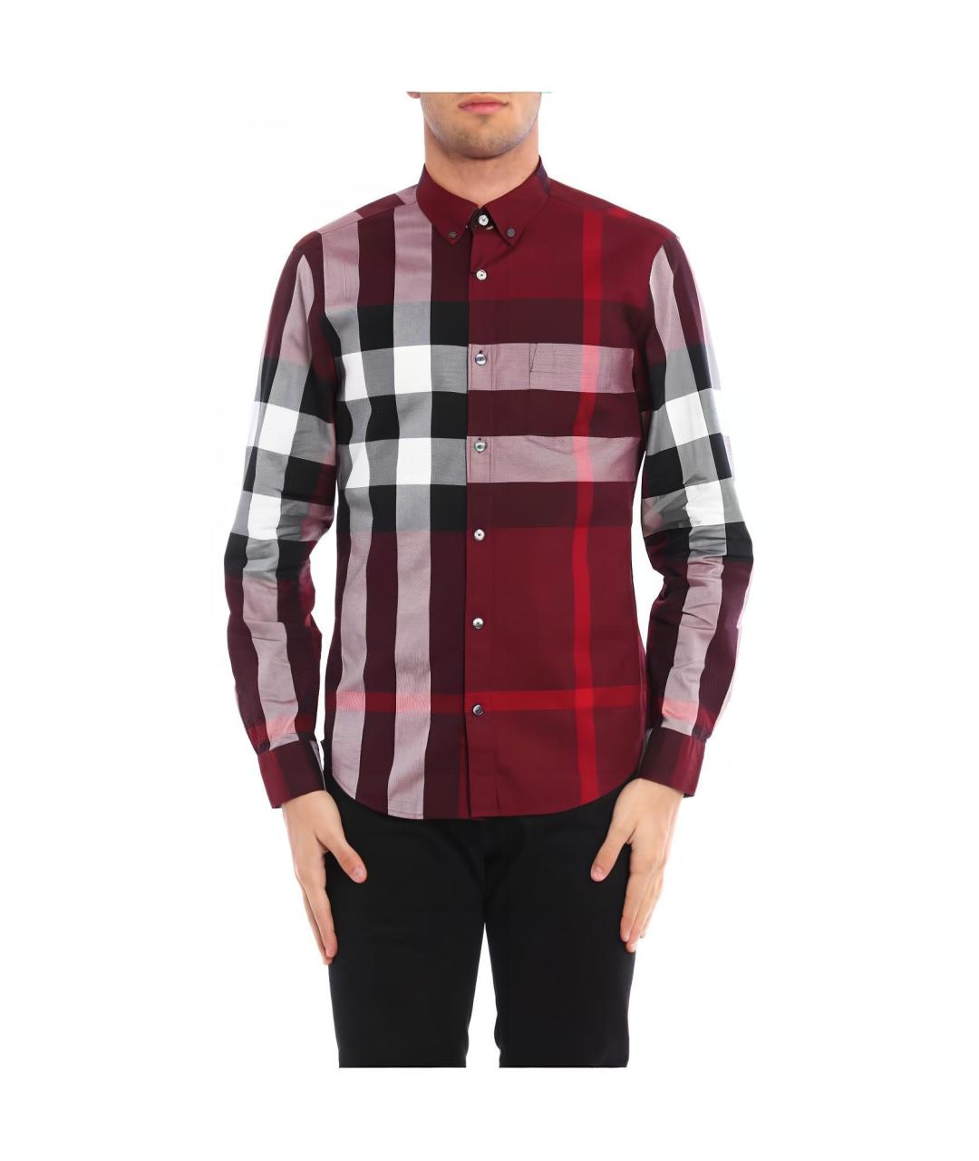 BURBERRY Мульти хлопковая кэжуал рубашка, фото 2