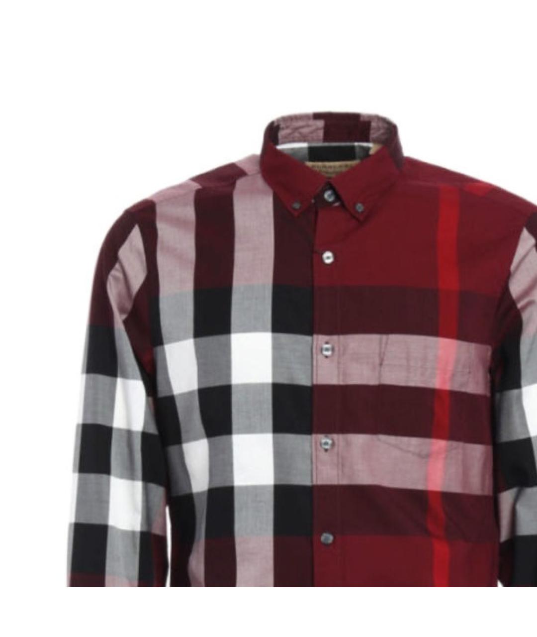 BURBERRY Мульти хлопковая кэжуал рубашка, фото 5