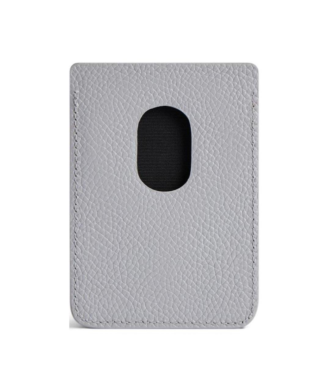 BALENCIAGA Серый кожаный кардхолдер, фото 2