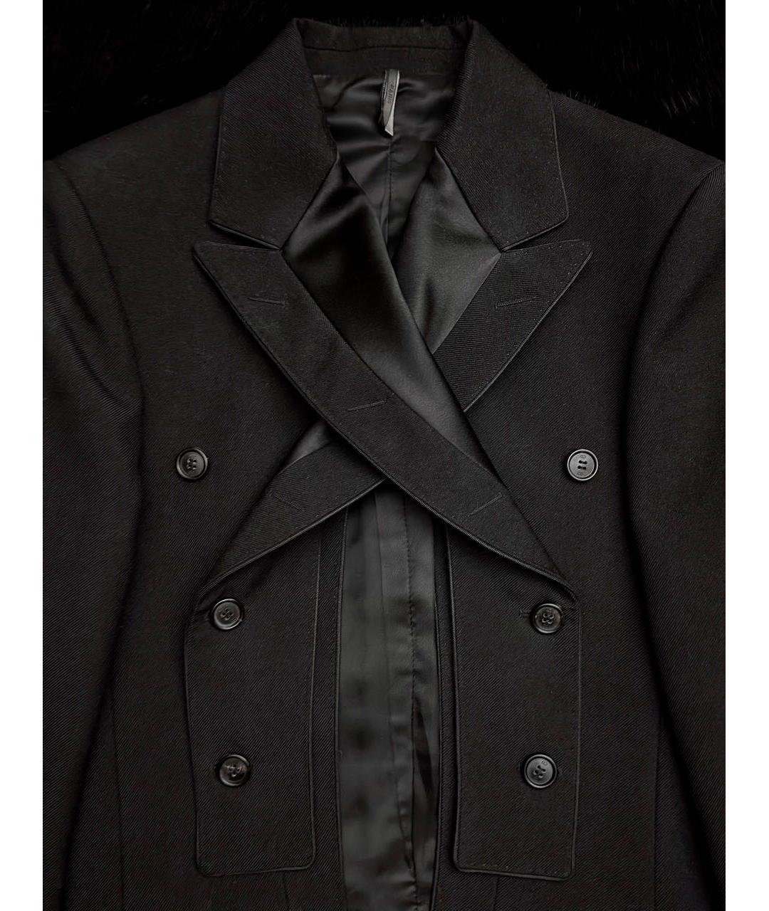 CHRISTIAN DIOR Черный шерстяной пиджак, фото 3