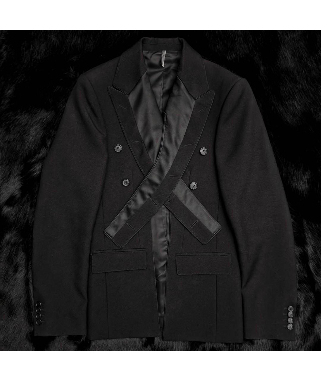 CHRISTIAN DIOR Черный шерстяной пиджак, фото 2