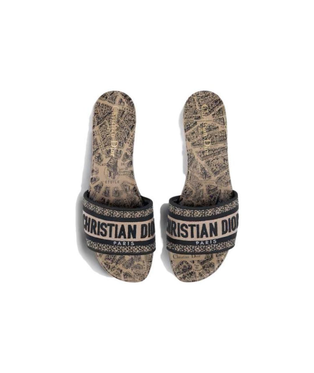 CHRISTIAN DIOR Бежевые сандалии, фото 5