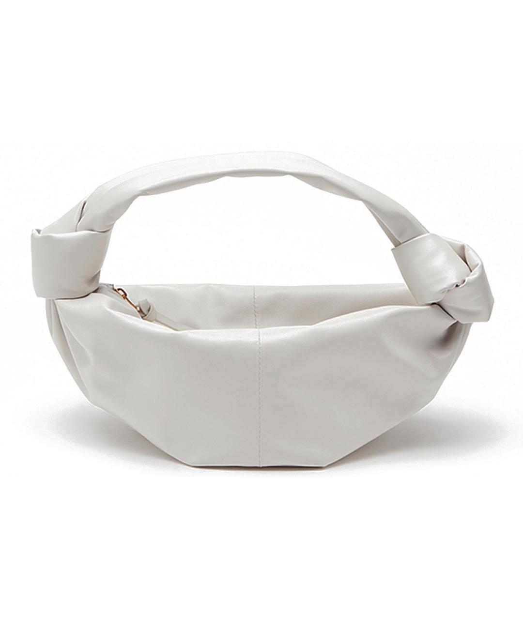 BOTTEGA VENETA Белая кожаная сумка через плечо, фото 1