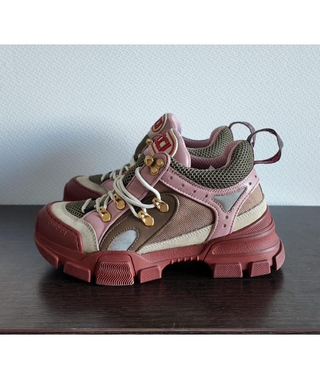 GUCCI Мульти текстильные кроссовки, фото 5