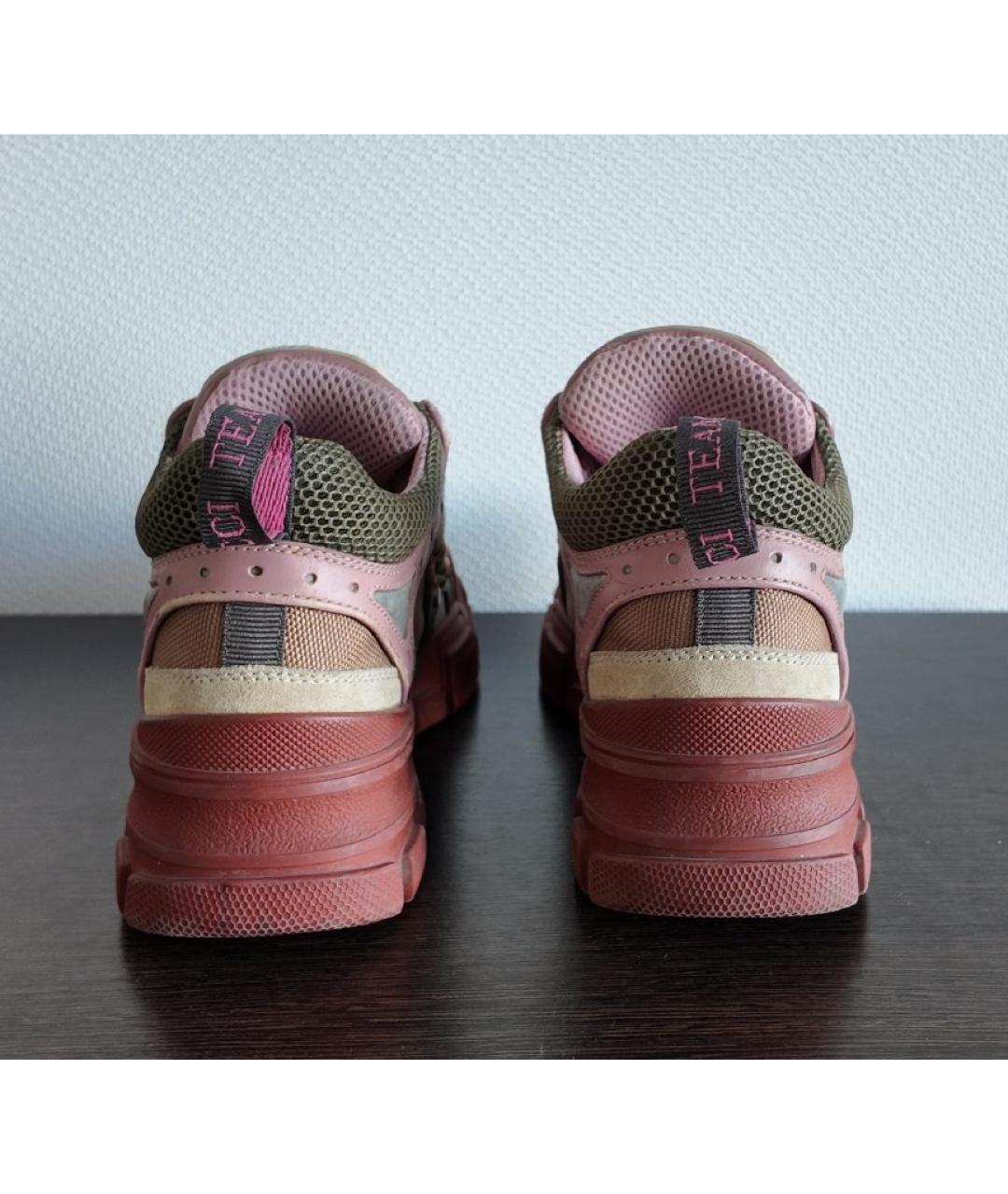 GUCCI Мульти текстильные кроссовки, фото 4