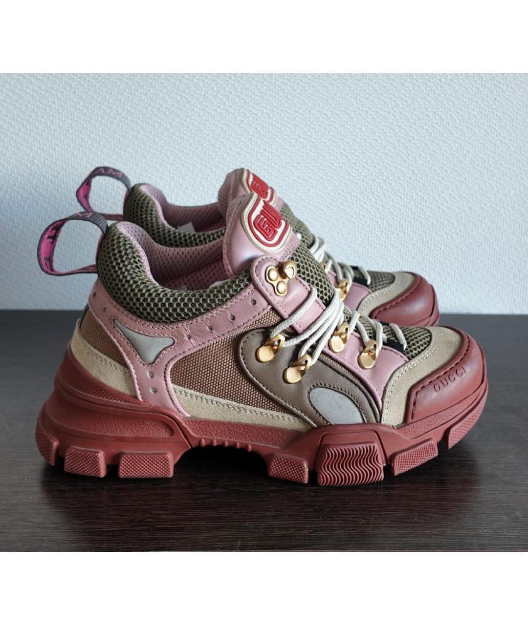 GUCCI Мульти текстильные кроссовки, фото 7