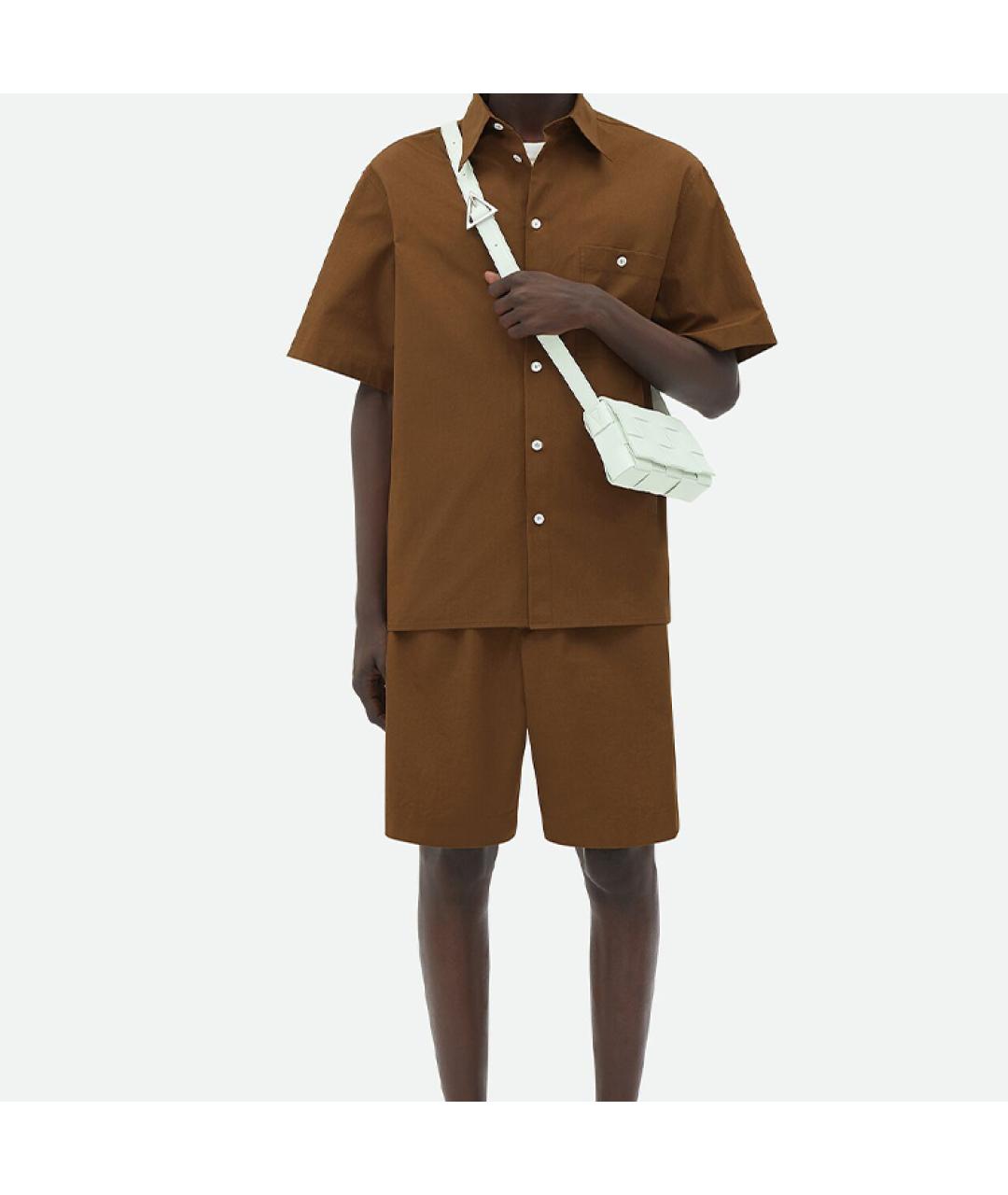 BOTTEGA VENETA Белая кожаная сумка на плечо, фото 5