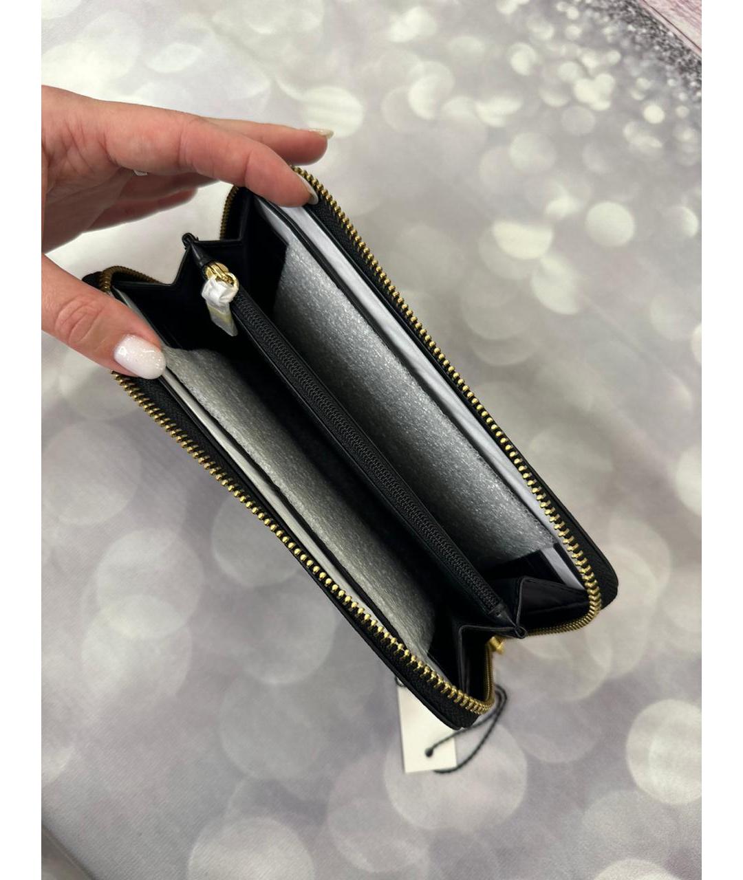 MARC JACOBS Черный кожаный кошелек, фото 4