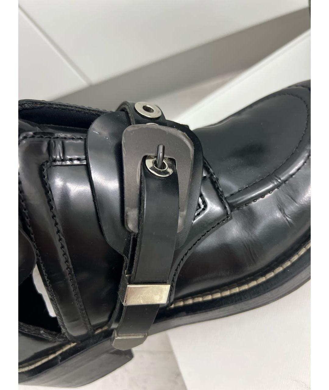 BALENCIAGA Черные кожаные ботинки, фото 7