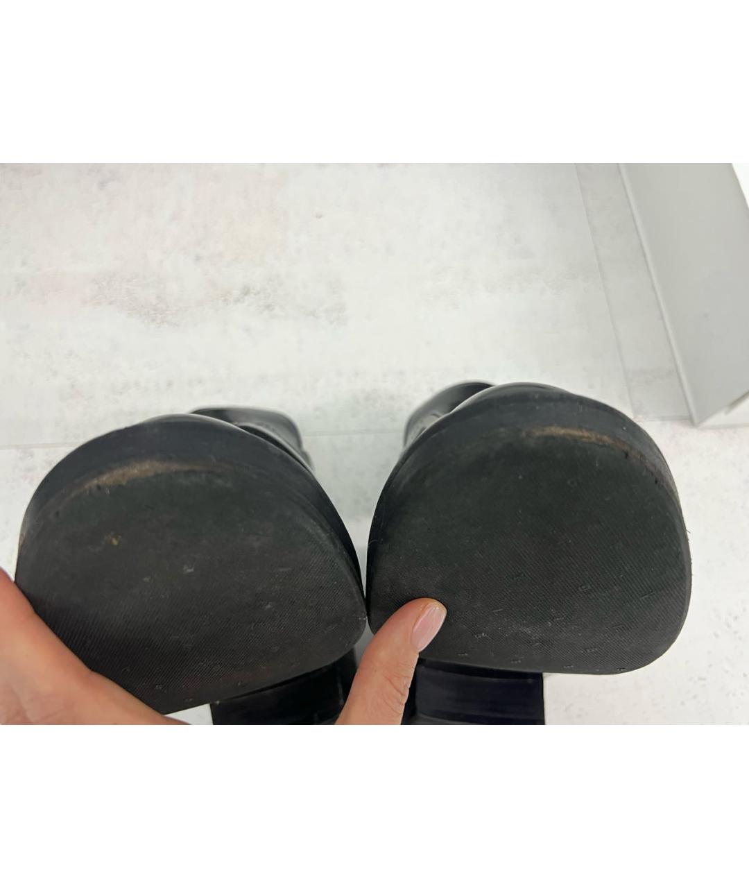 BALENCIAGA Черные кожаные ботинки, фото 5