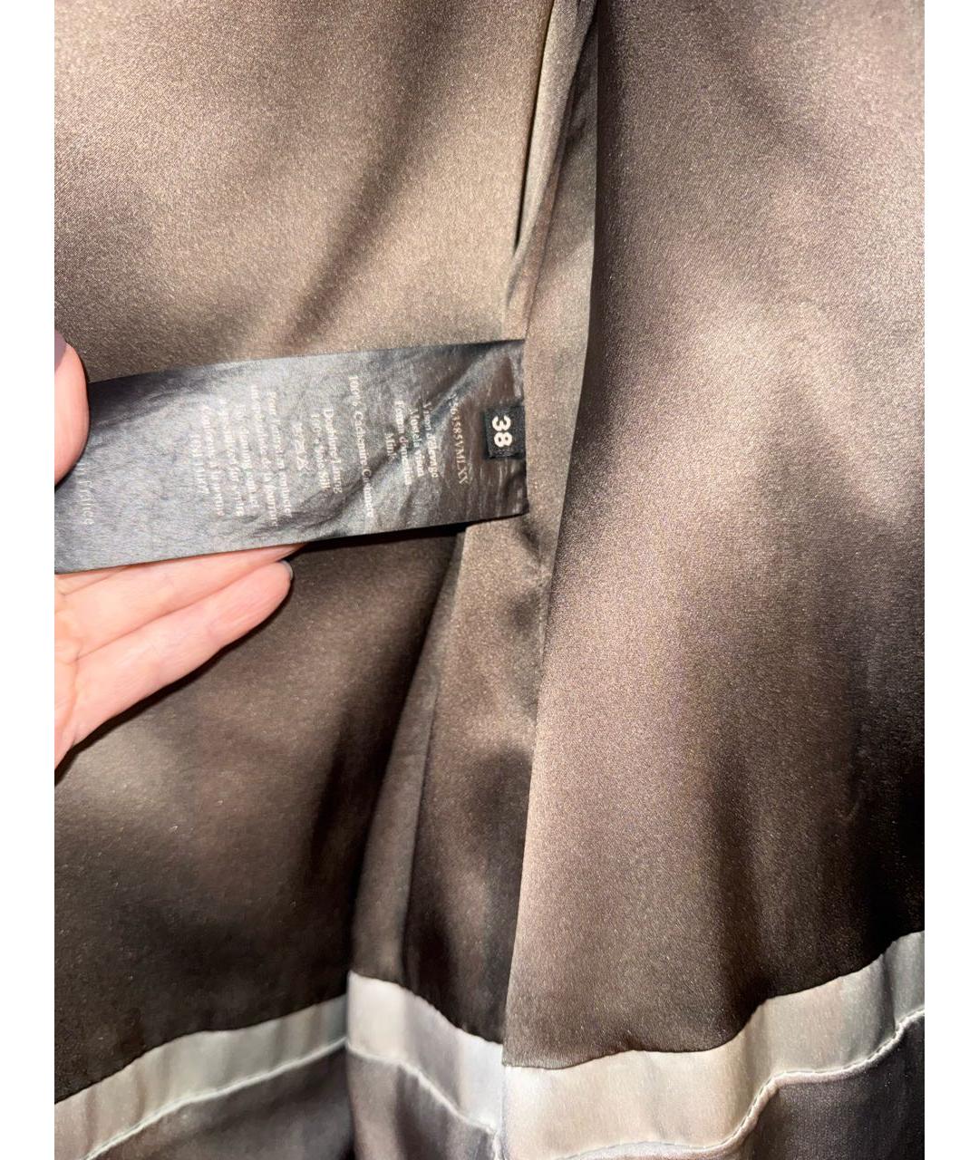 YVES SALOMON Черная меховая шуба, фото 4