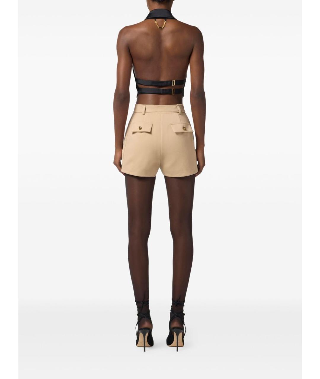 ELISABETTA FRANCHI Черный полиэстеровый жилет, фото 4