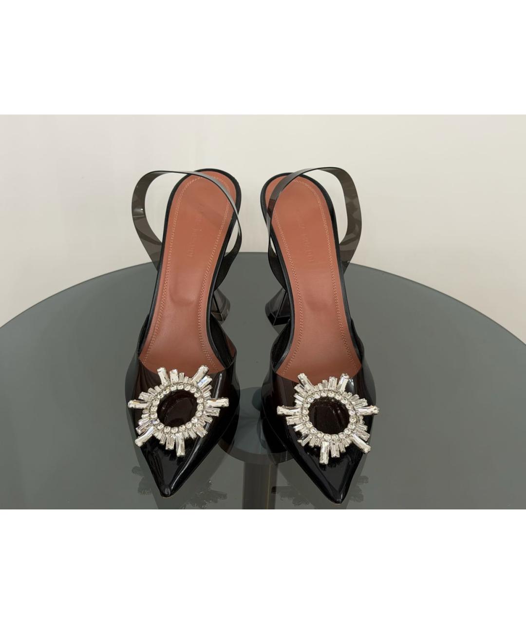 Amina Muaddi Черные туфли, фото 2