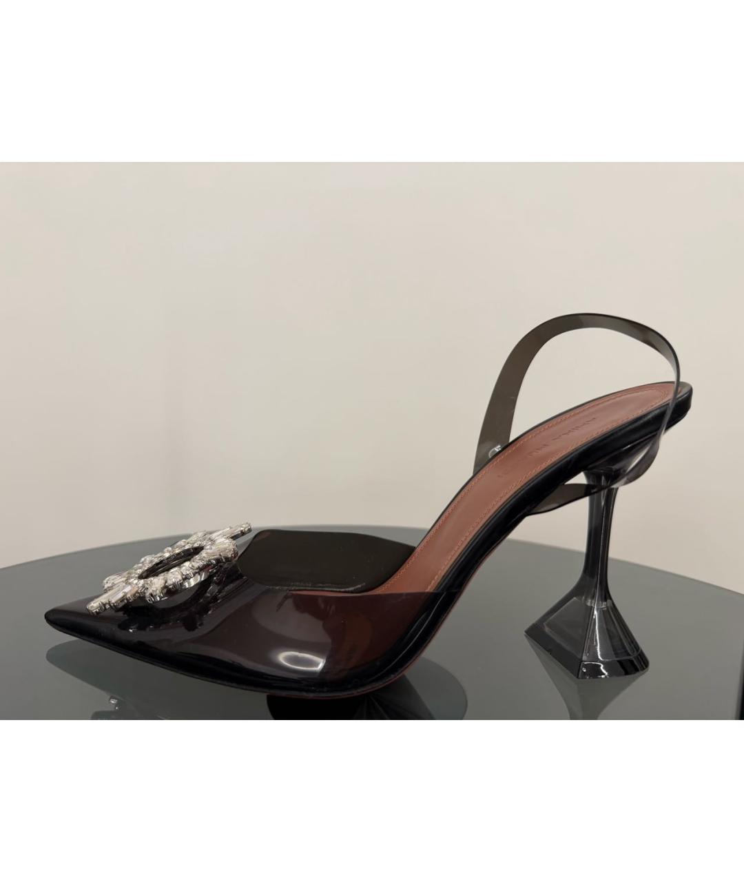 Amina Muaddi Черные туфли, фото 7