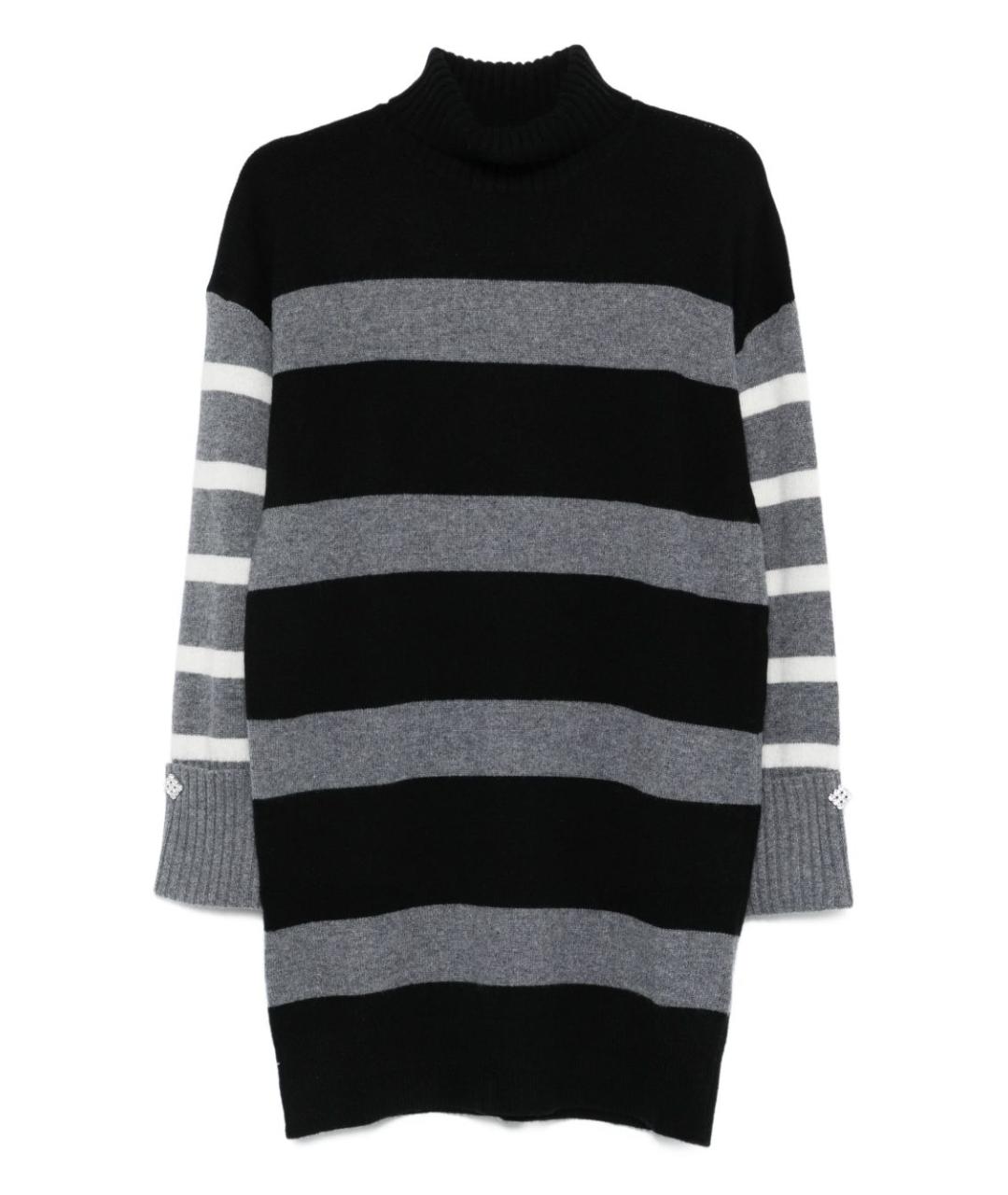 LIU JO Черное шерстяное платье, фото 1