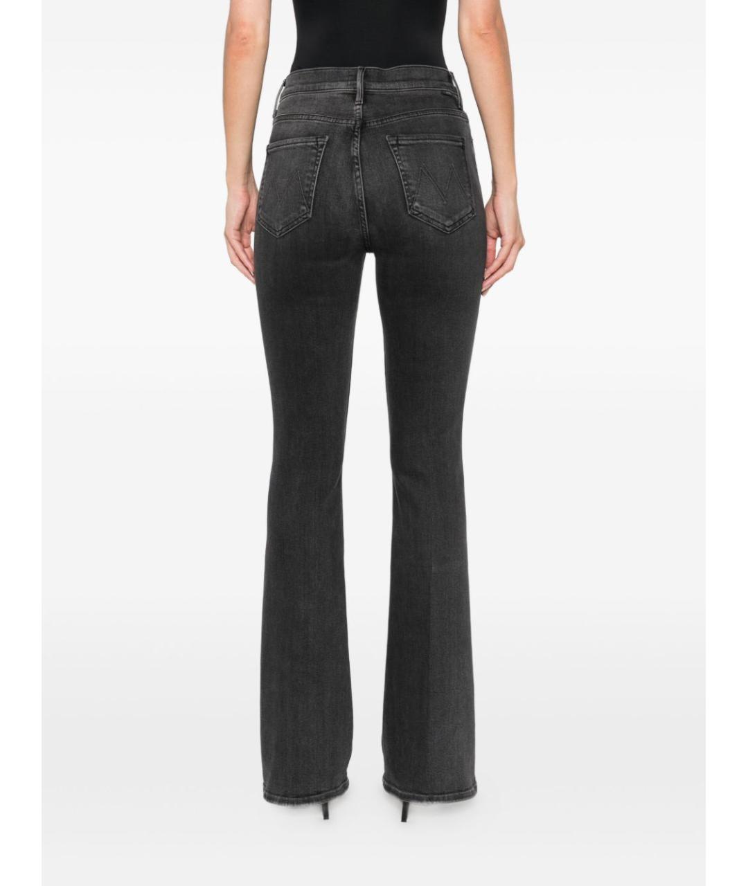 MOTHER Антрацитовые хлопковые джинсы клеш, фото 2