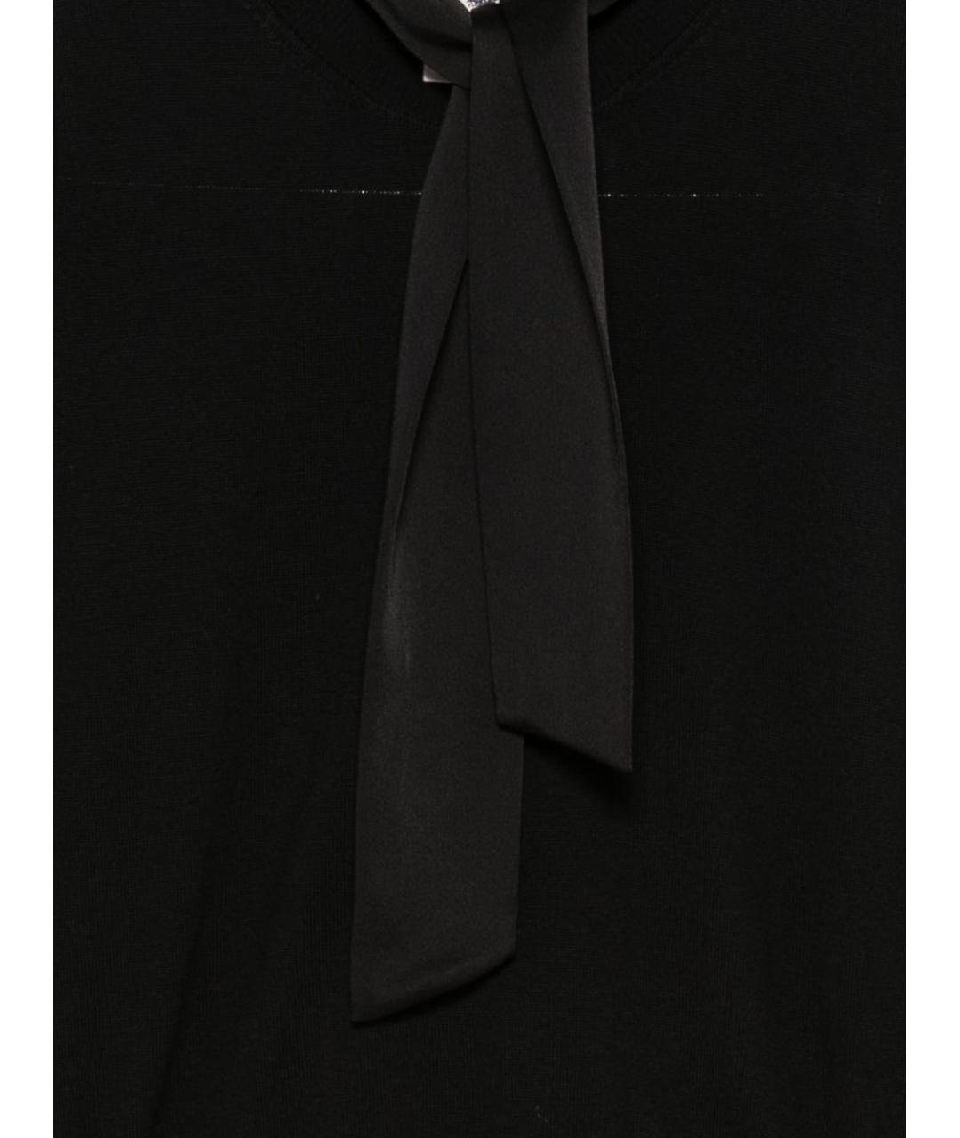 SEMICOUTURE Черный шерстяной джемпер / свитер, фото 2