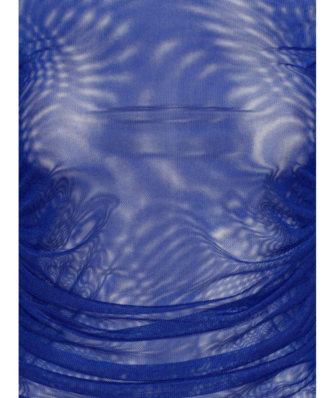 ROTATE Синяя полиэстеровая водолазка, фото 4