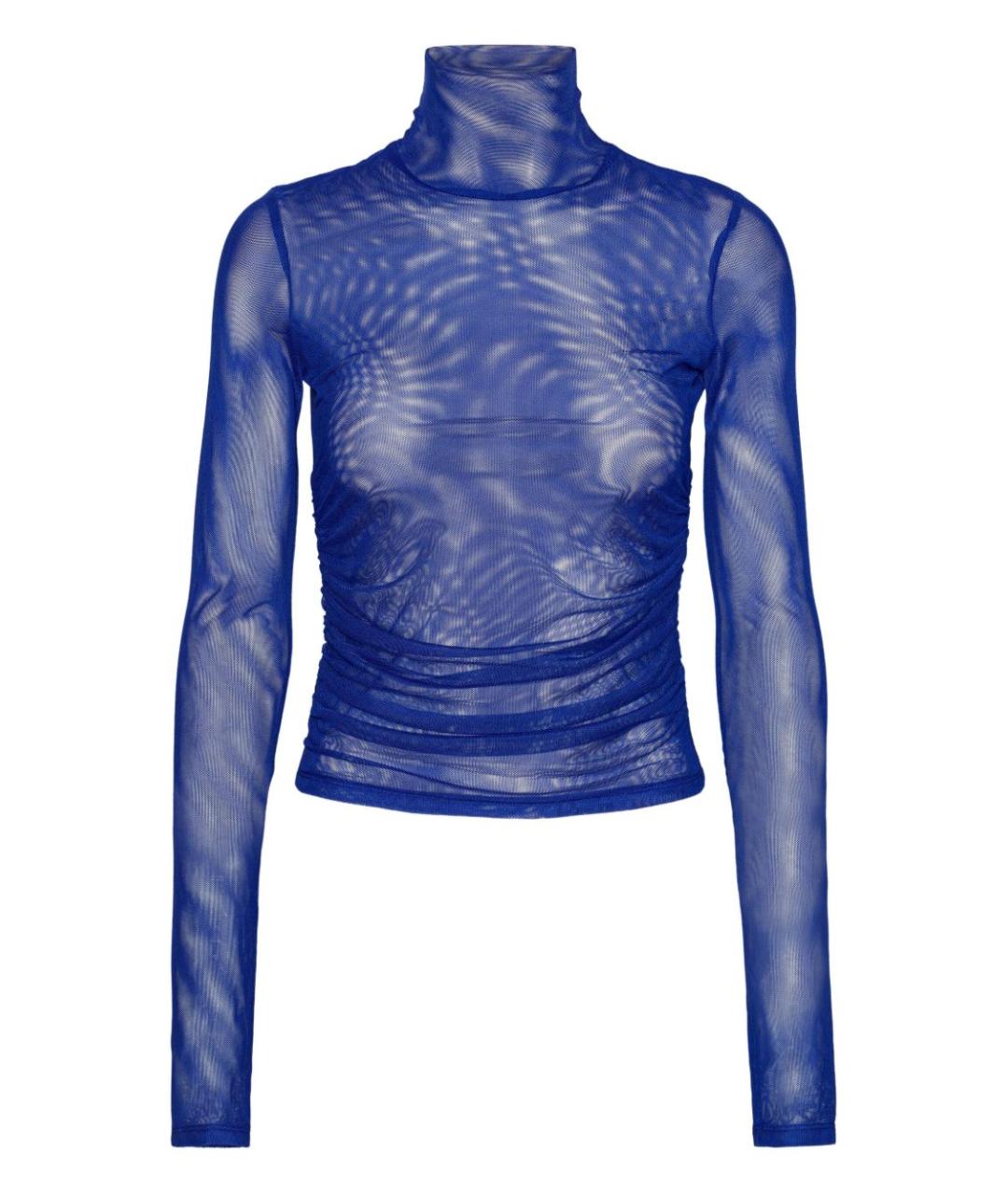 ROTATE Синяя полиэстеровая водолазка, фото 1