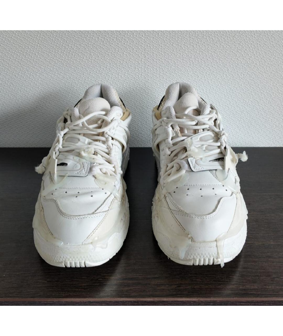 MAISON MARGIELA Бежевые низкие кроссовки / кеды, фото 2