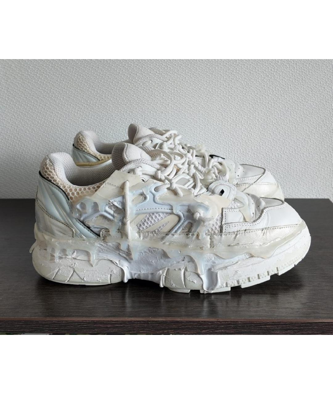 MAISON MARGIELA Бежевые низкие кроссовки / кеды, фото 7