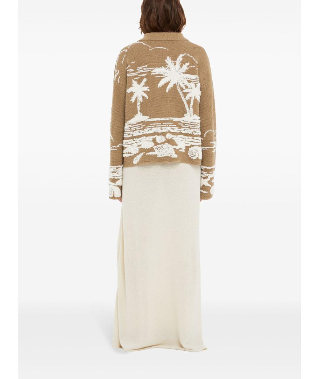 ALANUI Бежевый шерстяной джемпер / свитер, фото 7