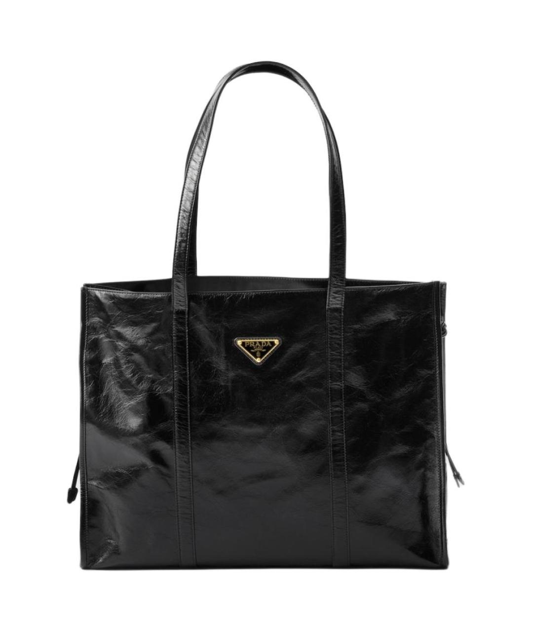 PRADA Черная кожаная сумка через плечо, фото 1