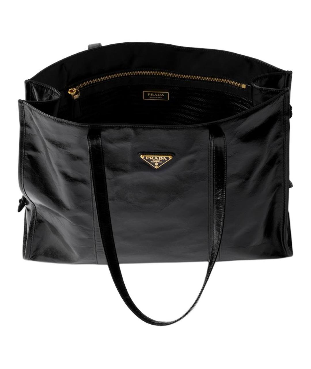 PRADA Черная кожаная сумка через плечо, фото 5