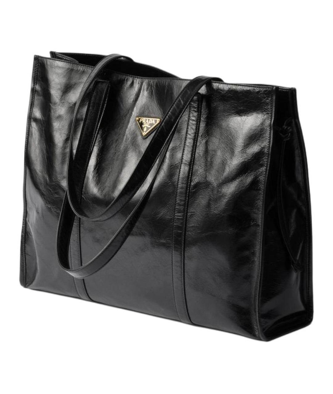 PRADA Черная кожаная сумка через плечо, фото 2