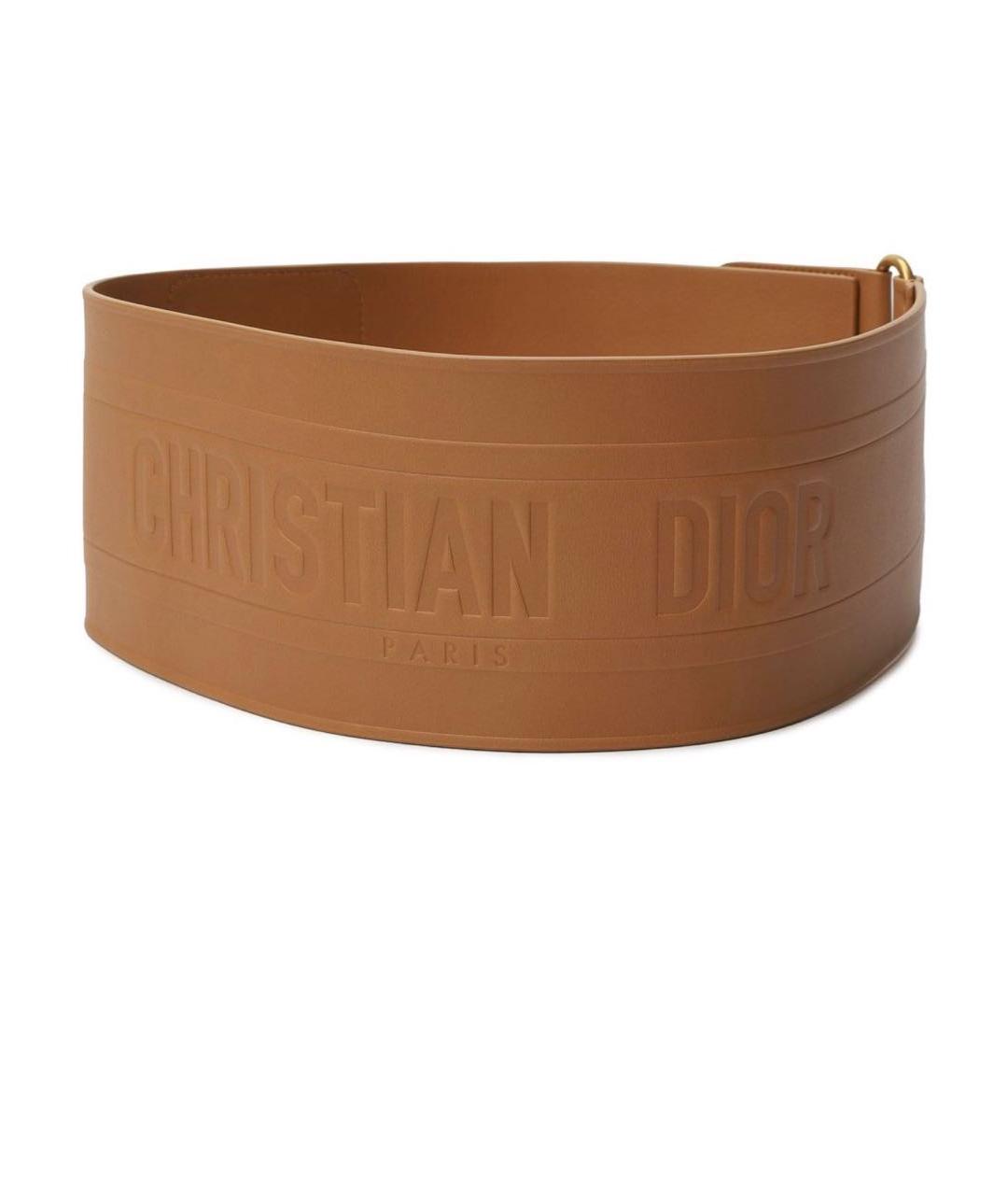 CHRISTIAN DIOR Коричневый ремень, фото 1