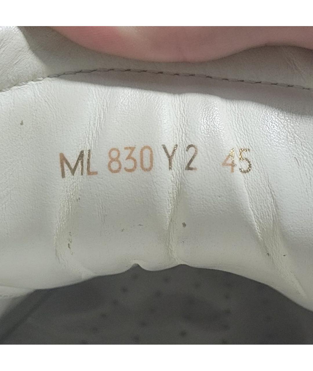 VALENTINO Белые кожаные низкие кроссовки / кеды, фото 5