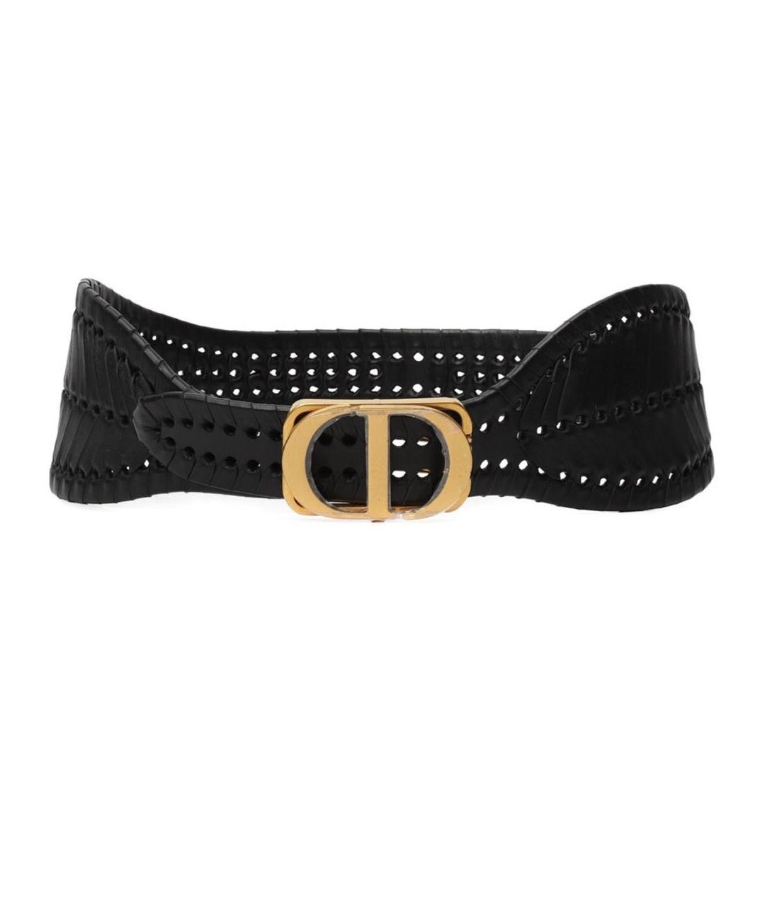 CHRISTIAN DIOR Черный ремень, фото 1