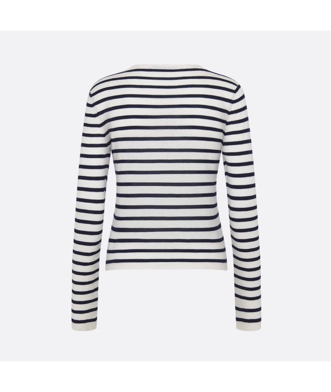 CHRISTIAN DIOR Белый хлопковый джемпер / свитер, фото 2