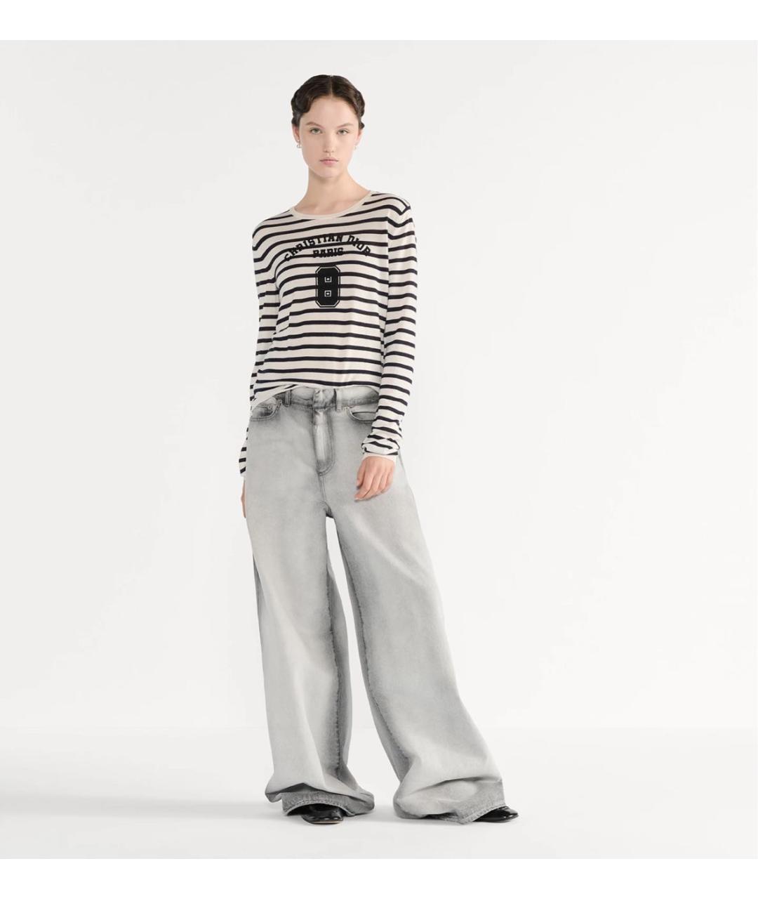 CHRISTIAN DIOR Белый хлопковый джемпер / свитер, фото 3