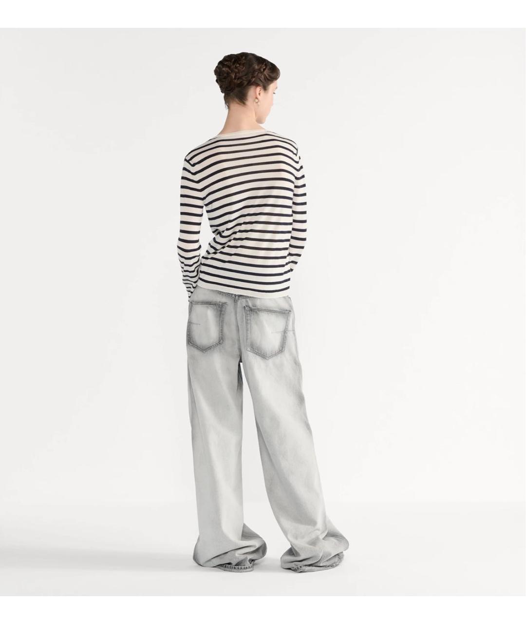 CHRISTIAN DIOR Белый хлопковый джемпер / свитер, фото 4