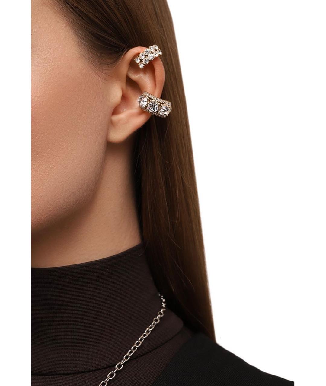 ELIE SAAB Желтые металлические серьги, фото 2