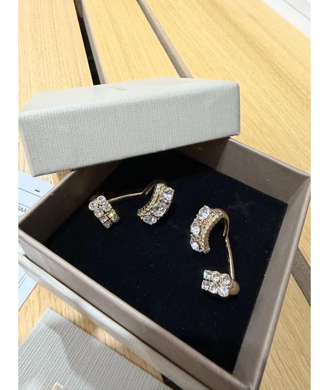 ELIE SAAB Желтые металлические серьги, фото 3