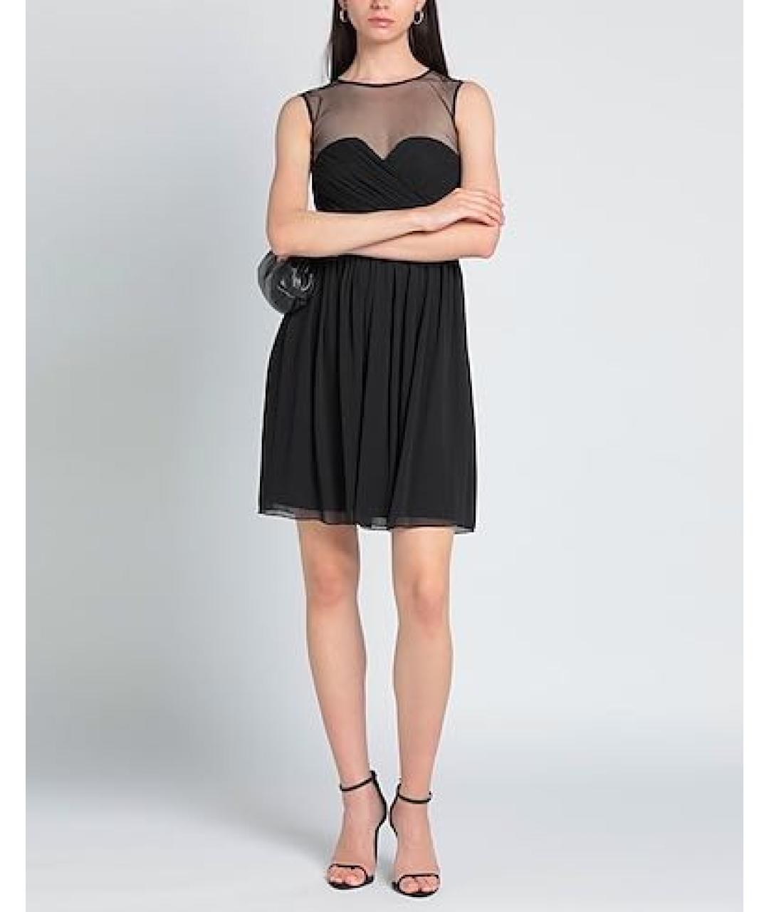 LIU JO Черное полиэстеровое вечернее платье, фото 7