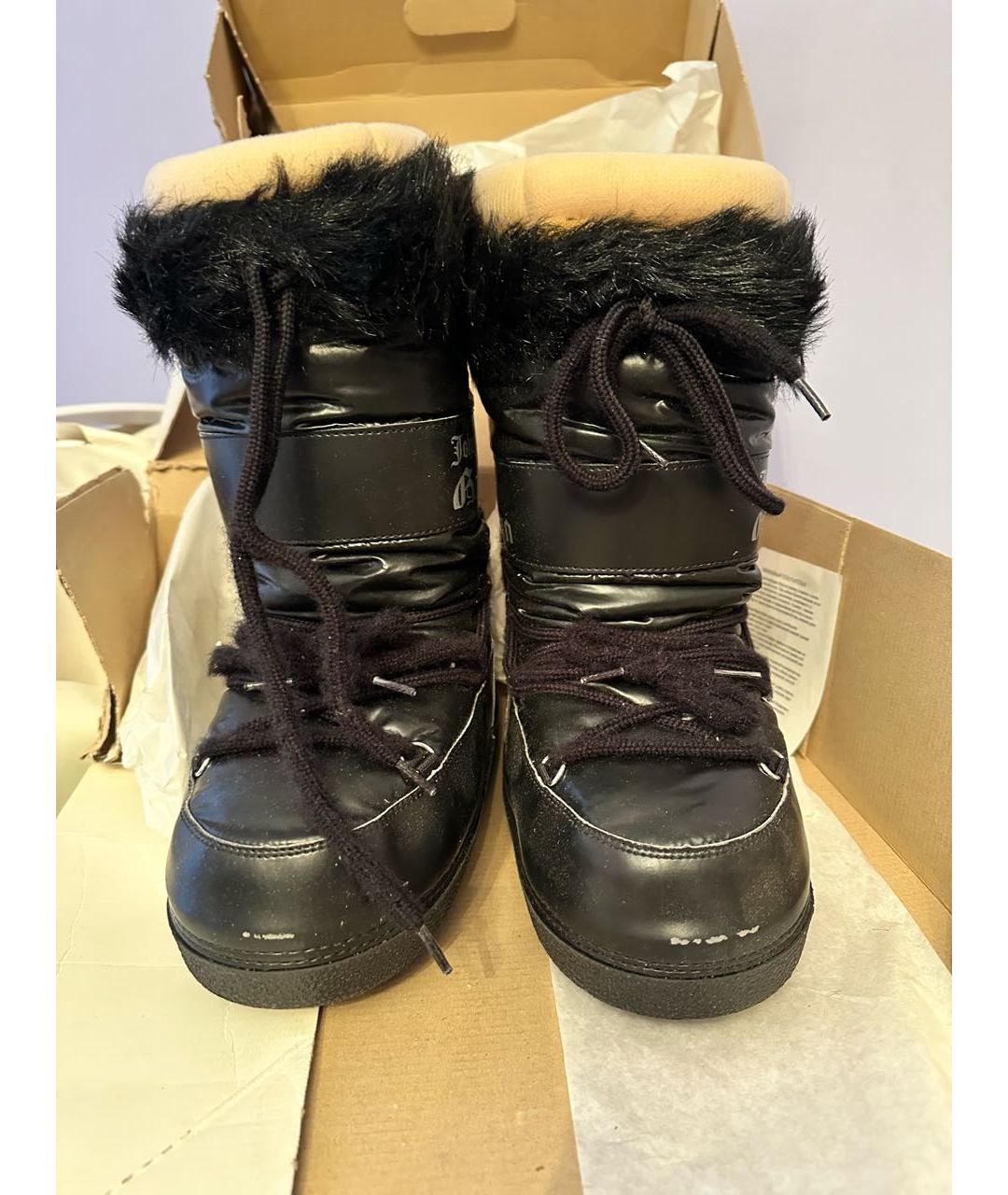 JOHN GALLIANO Черные текстильные сапоги, фото 4