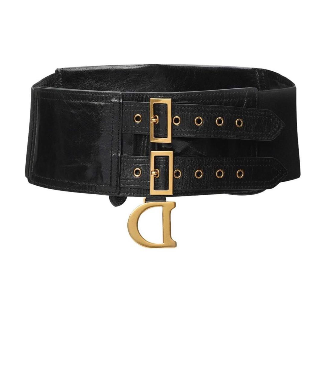 CHRISTIAN DIOR Черный ремень, фото 2