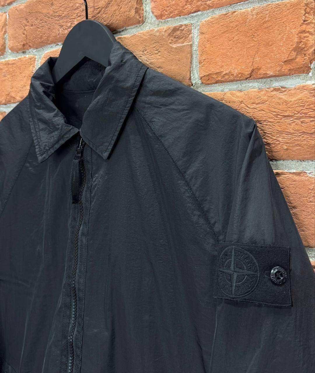 STONE ISLAND Черная полиамидовая куртка, фото 5