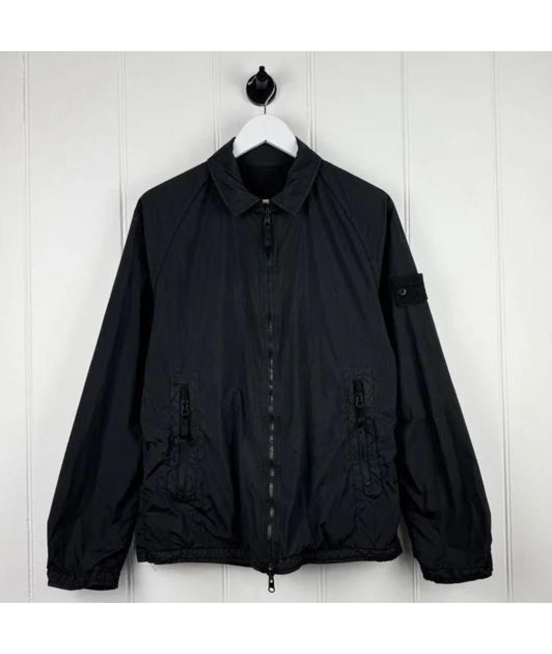 STONE ISLAND Черная полиамидовая куртка, фото 2