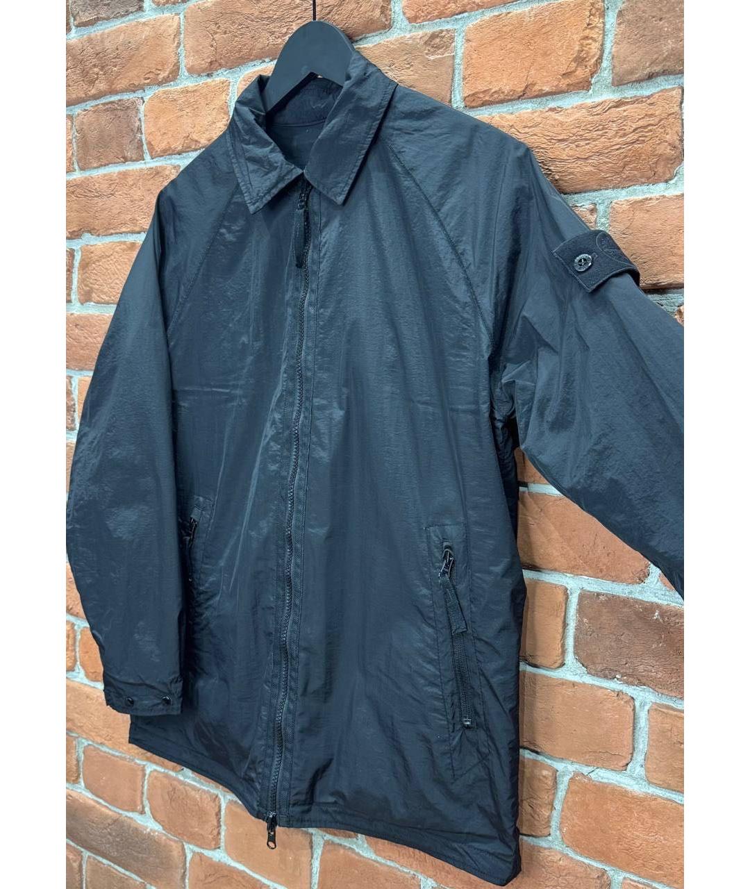 STONE ISLAND Черная полиамидовая куртка, фото 4