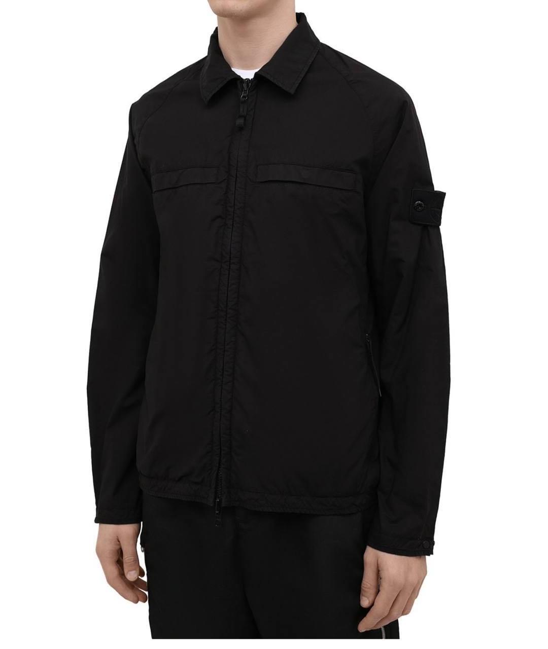 STONE ISLAND Черная полиамидовая куртка, фото 7